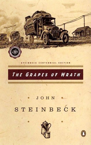 Steinbeck, John, Illustrated by Cover Art: The Grapes of Wrath (1965, Many: Bantam, 1965)