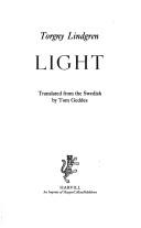 Torgny Lindgren: Light (1992, Harvill)